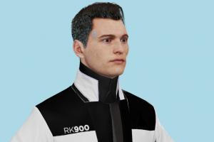 DBH RK900 Detroit, DBH, Become-Human, ai, male, man, xna, characters, animated