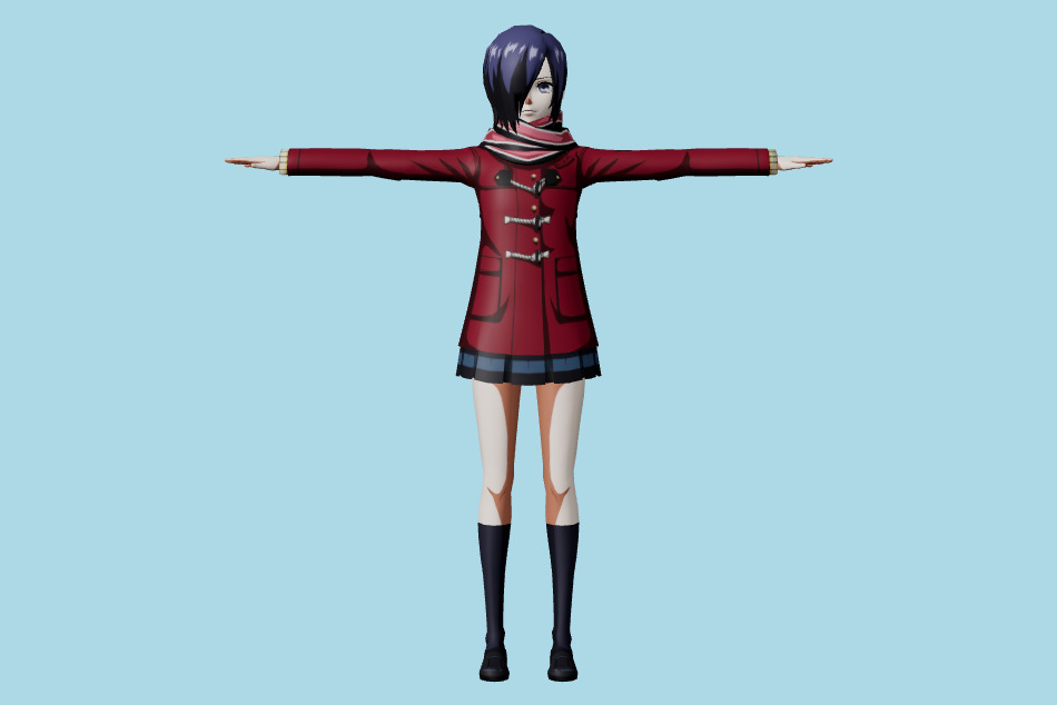 Tokyo Ghoul Re Birth - Touka Kirishima 3d model