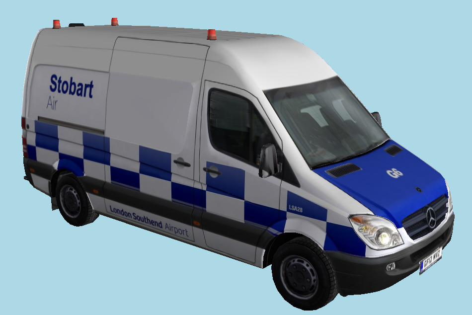 Mercedes Benz Sprinter Stobart 3d model