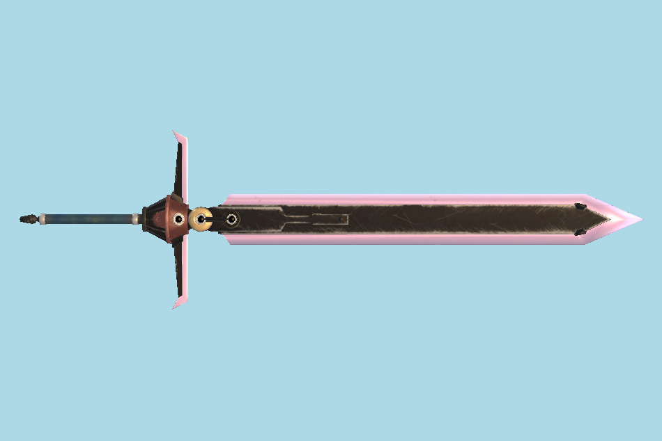 Final Fantasy 7 Remake - FFVII Cloud Strife Weapon Sword 3d model