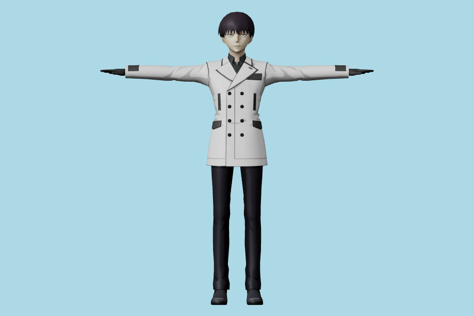 Tokyo Ghoul Re Birth - Kuki Urie 3d model