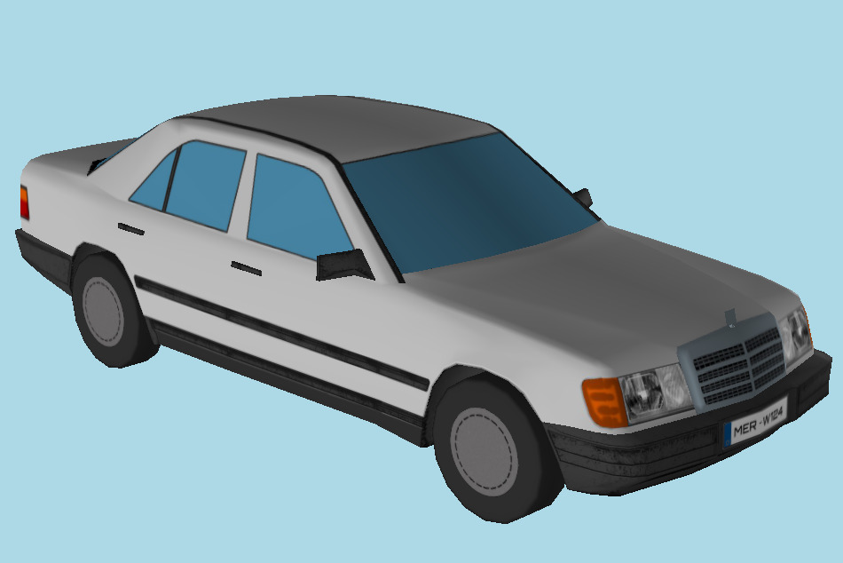 Mercedes Benz Car 300 W124 3d model