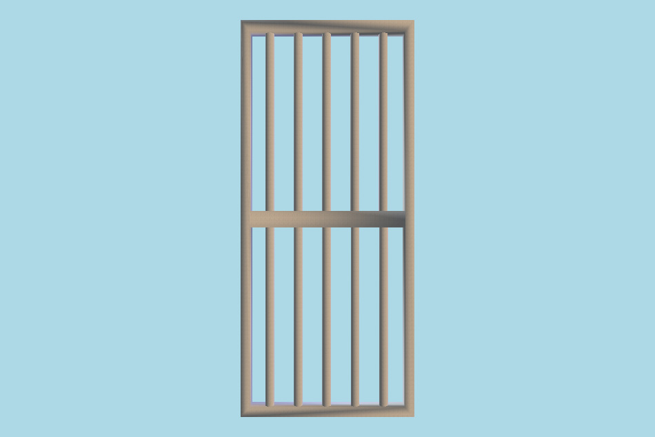 Cell Block Door 3d model