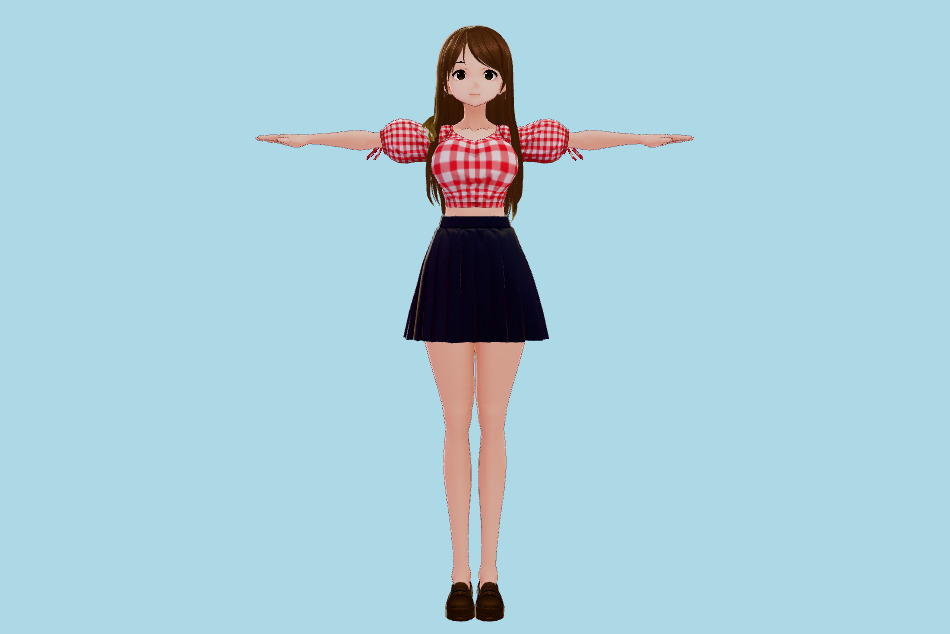 VRM Girl 3d model