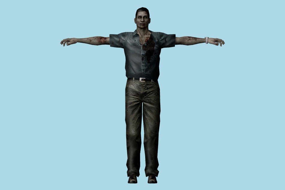 Resident Evil: Chronicles - Civilian Zombies 3d model