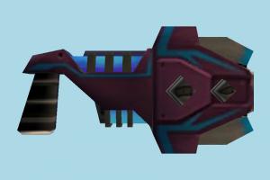 Ravager handgun, weapon, gun, firearm, arm, lowpoly
