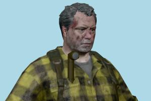 Robert Resident-Evil, RE, resident, evil, man, male, people, human, xna, characters, rigged