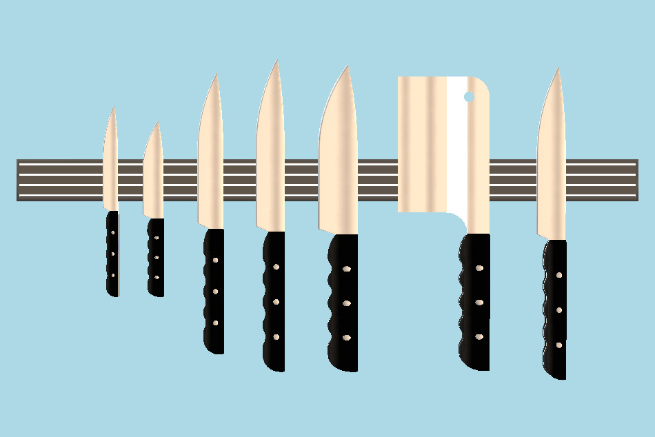 Knife Rack 3d model