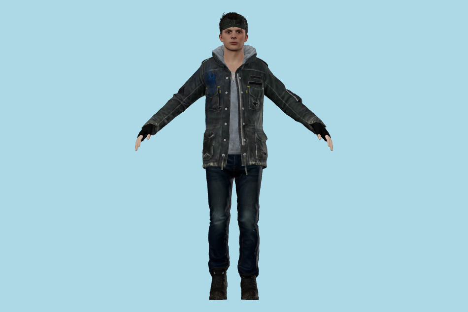 Detroit Become Human - DBH Rupert Intact 3d model