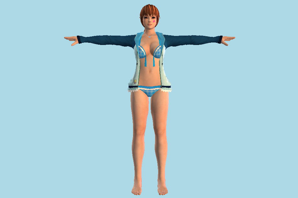 Tsukushi Hentai Girl 3d model
