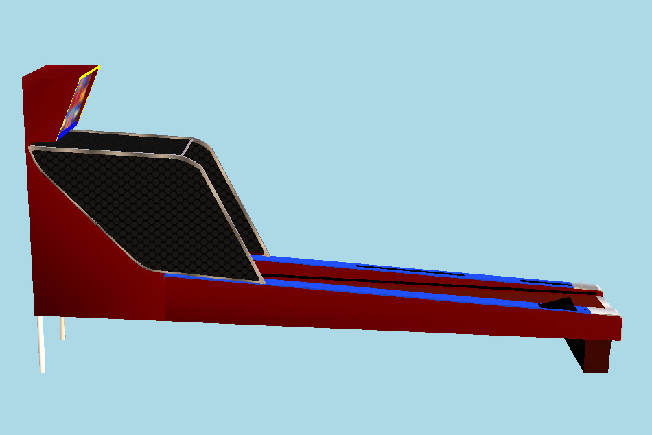 Skee Ball Arcade Attraction 3d model