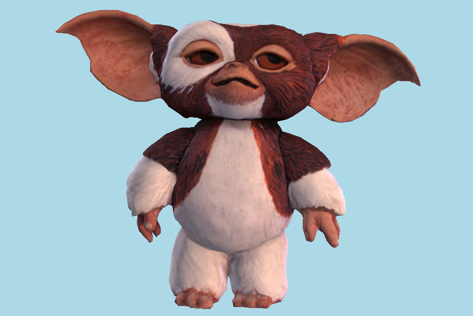 Guizmo Plastic Gremlins Toy 3d model