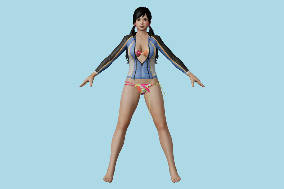 Surfing Venus - Kokoro 3d model