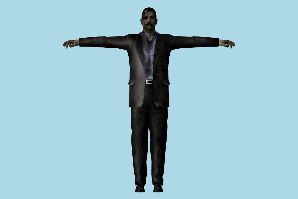 Resident Evil: Chronicles - Civilian Zombies 3d model