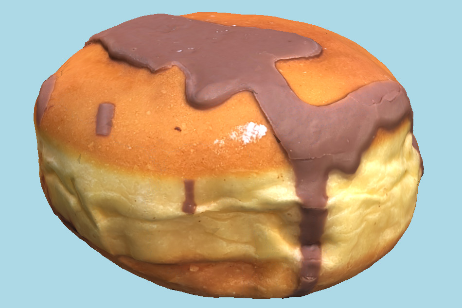 Cruller Cake 3d model