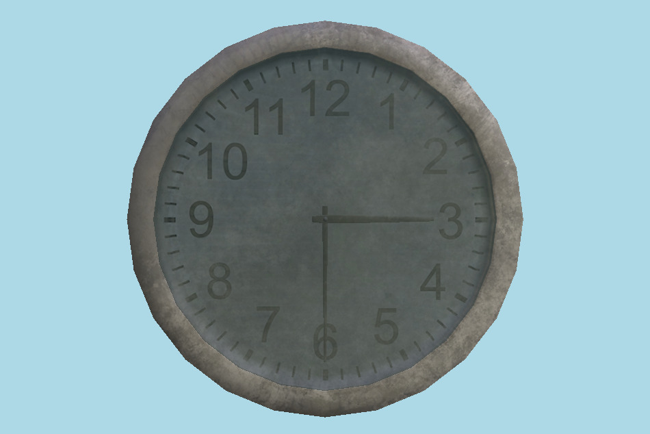 Clock 3d model