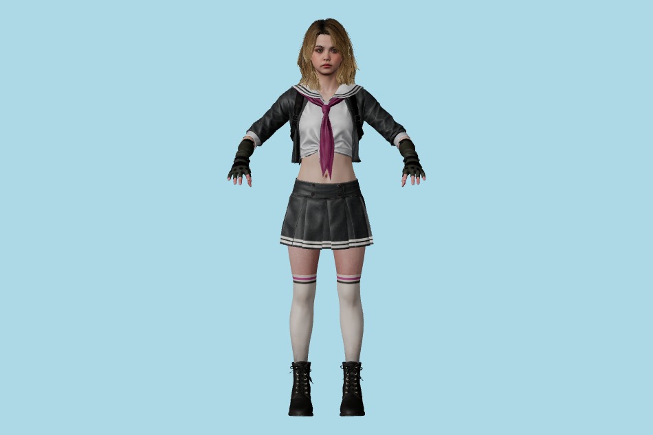 Resident Evil Risistance: Becca 3d model