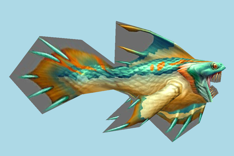 Piranha Monster 3d model