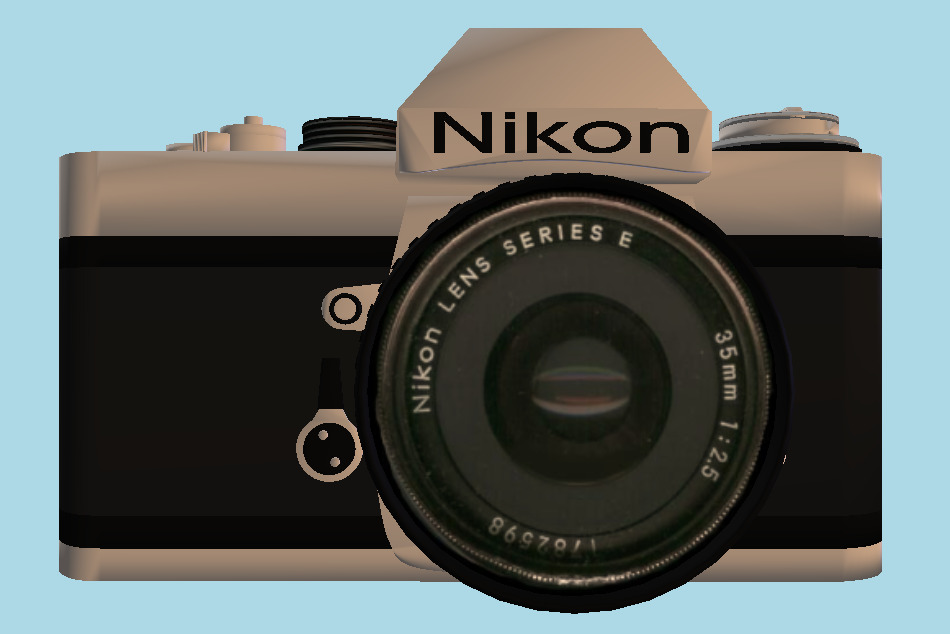 Digital Nikon Camera 3d model