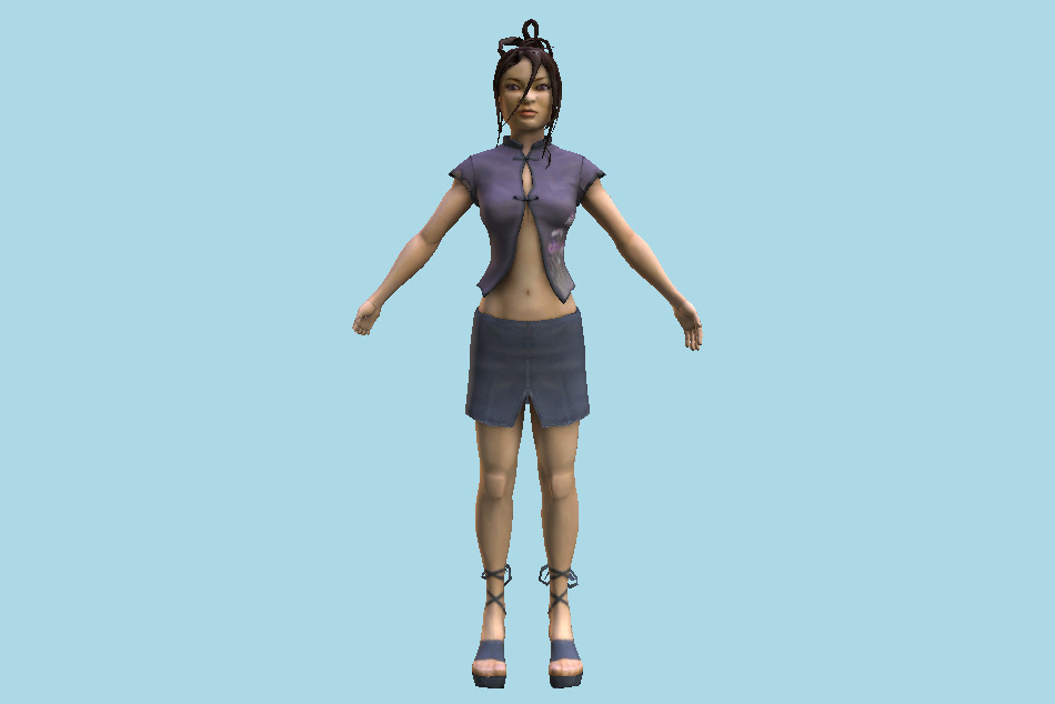 NFS Girl 3d model