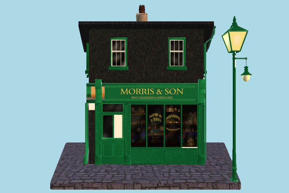 Watch repair shop (Victorian era inspired) 3d model