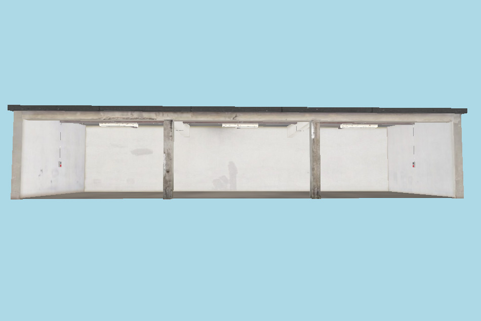 Car Shelter 3d model