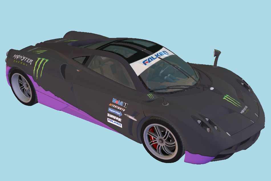 Pagani Huayra Car 2012 3d model