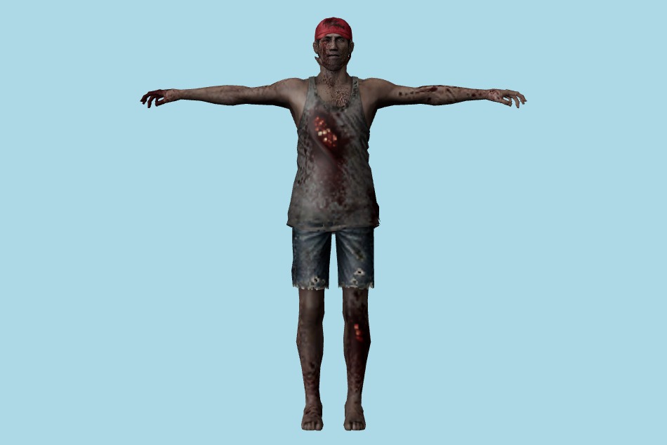 Resident Evil: Chronicles - Op.Javier Zombies 3d model