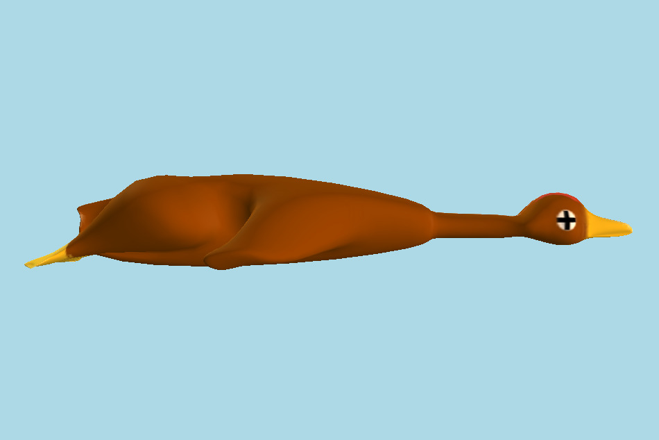 Trekkie Grrrl Rubber Chicken 3d model