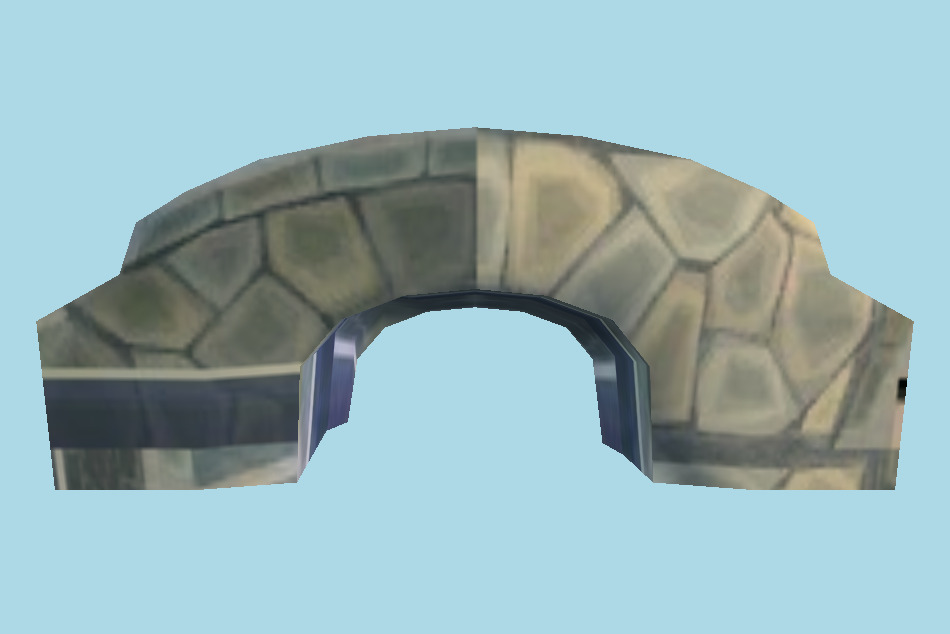 Animal Crossing: New Leaf Cobblestone Bridge 3d model