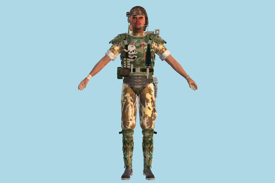 Marine Army-Man Hudson Soldier 3d model