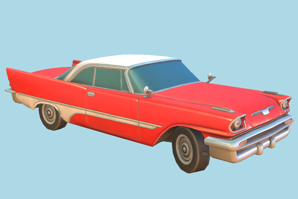 1957 Desoto Fireflite Car 3d model