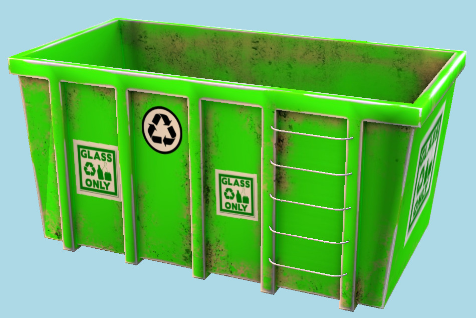 Container 3d model