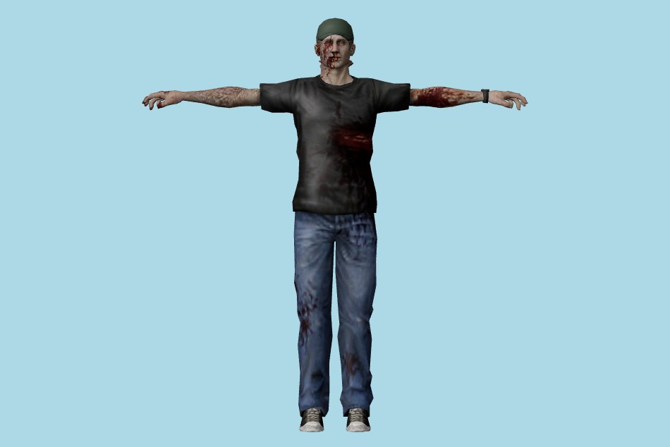 Resident Evil: Chronicles - Raccoon Zombies Pack 3d model