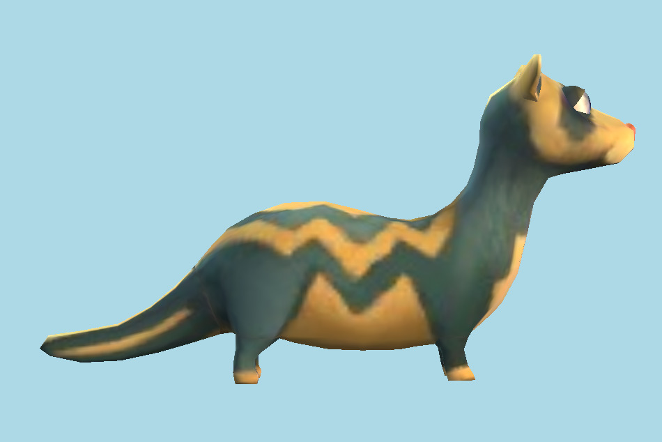 Pet Rescue Saga Ferret 3d model
