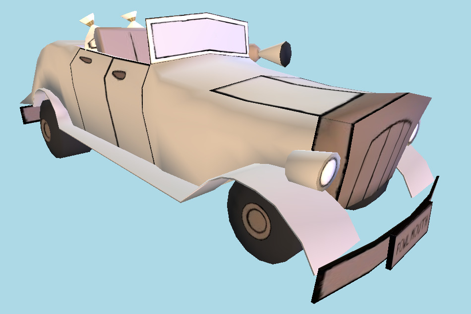 Cel Damage - Fowl Mouth`s Car 3d model
