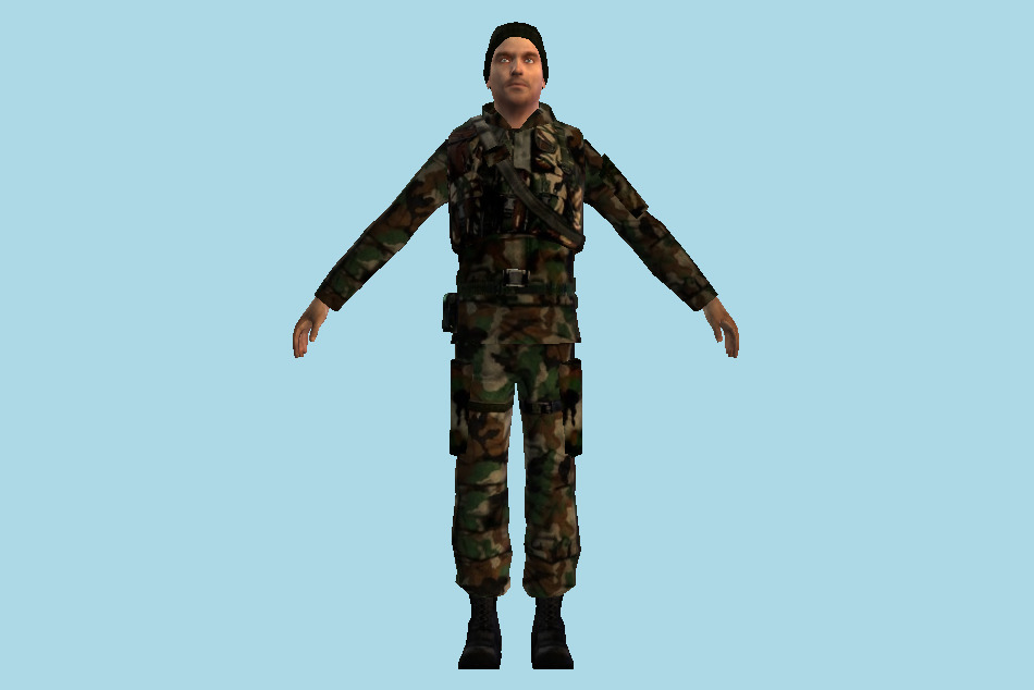 Soldier 3d model