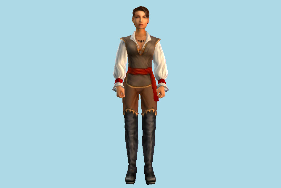 Danielle Girl 3d model
