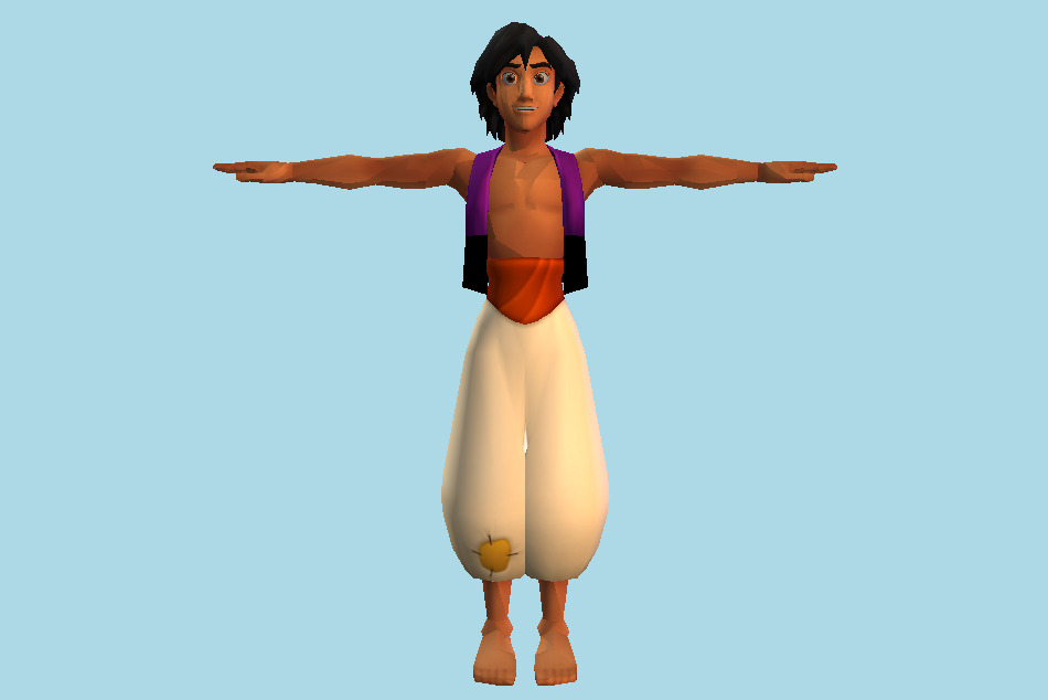 Kingdom Hearts 3 - Aladdin 3d model