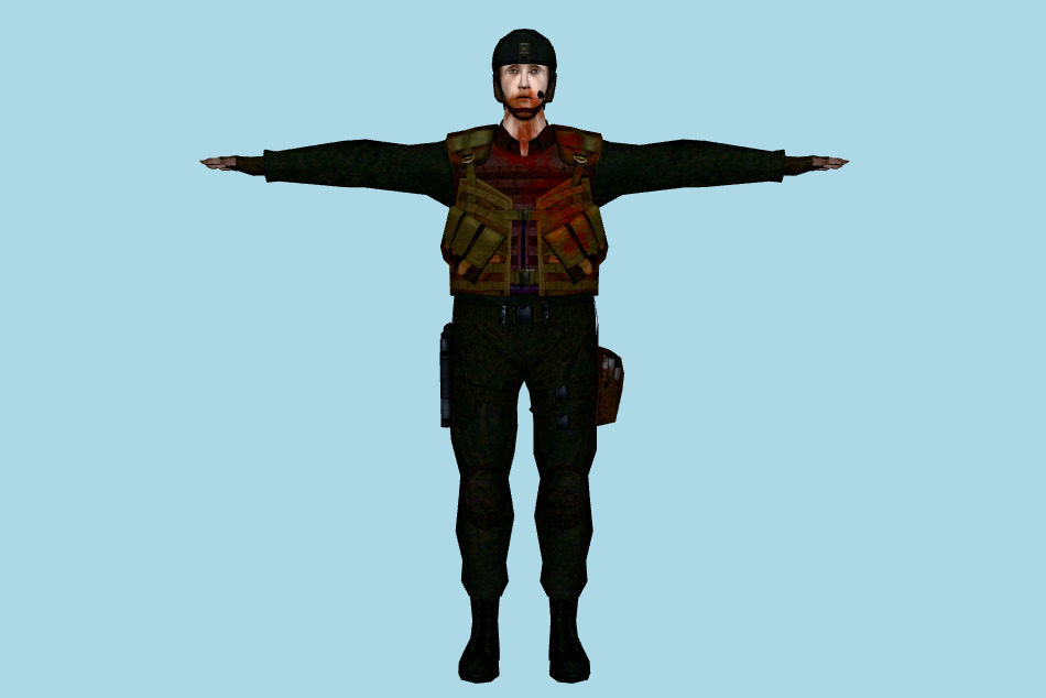 Soldier 3d model