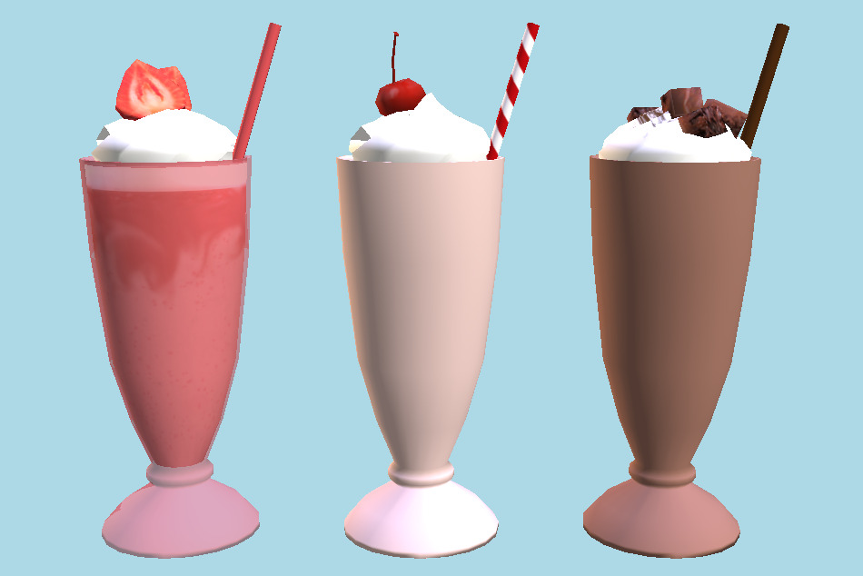 Milkshake 3d model