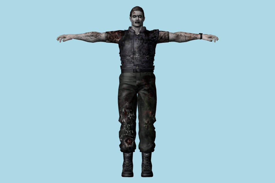 Resident Evil: Chronicles - Mansion Zombies 3d model