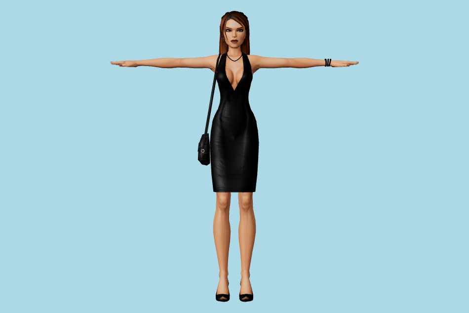 Tomb Raider 7: Lara Croft Evening Dress 3d model
