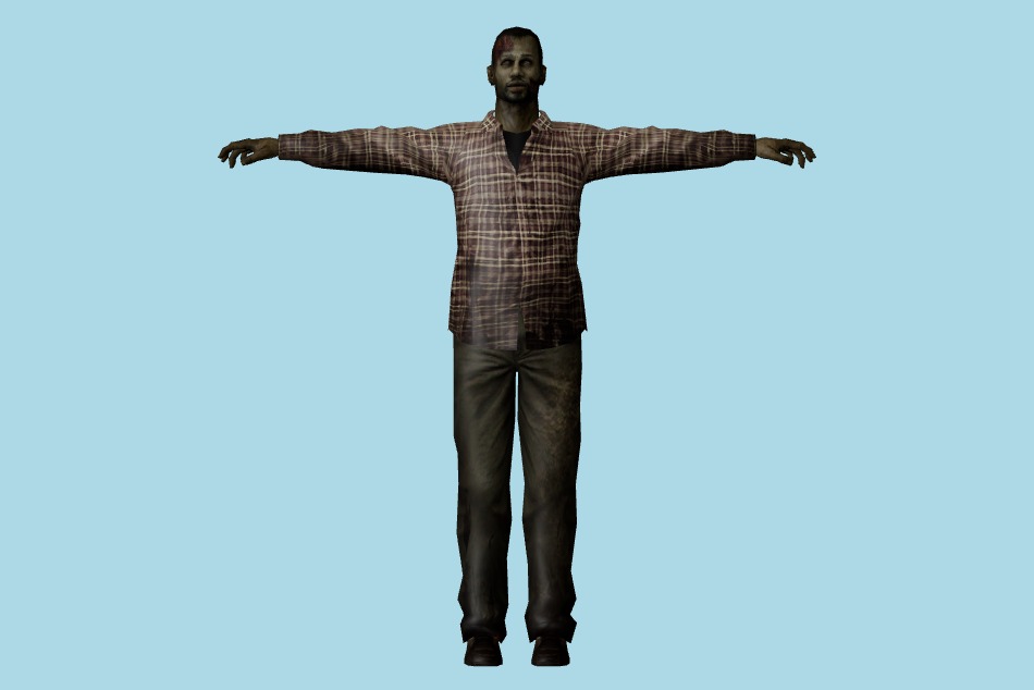 Resident Evil: Chronicles - Civilian Zombies 3d model