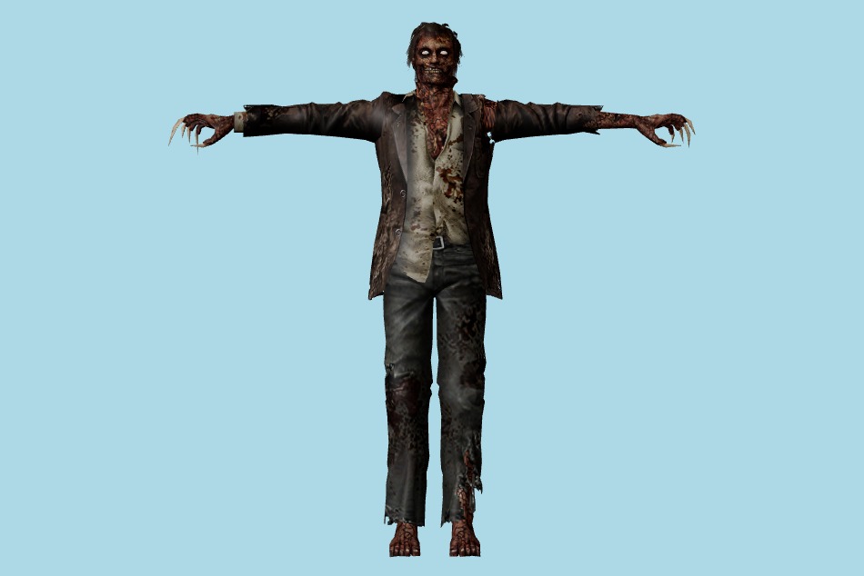 Resident Evil: Chronicles - Mansion Zombies 3d model