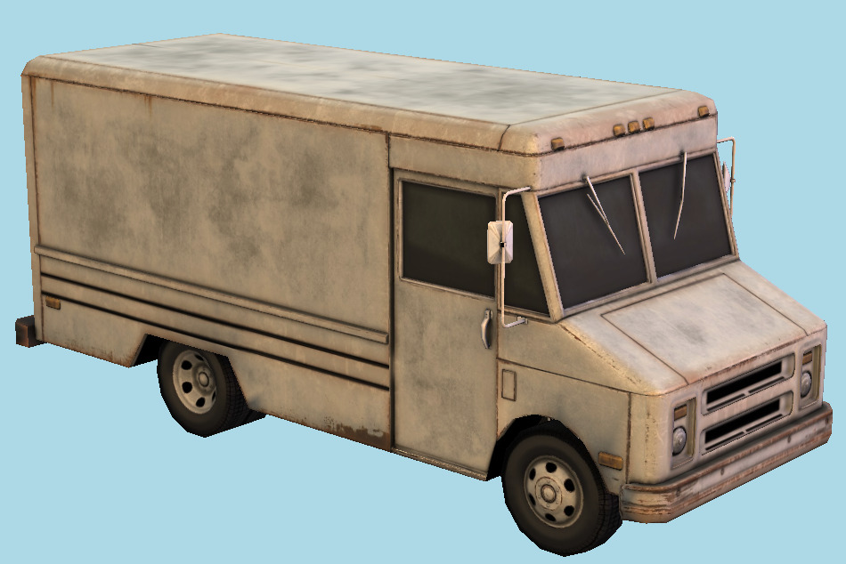 1979 Step Truck Van 3d model