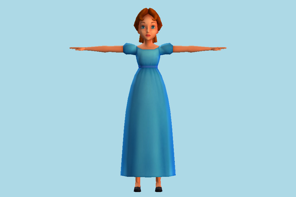Kingdom Hearts Wendy 3d model