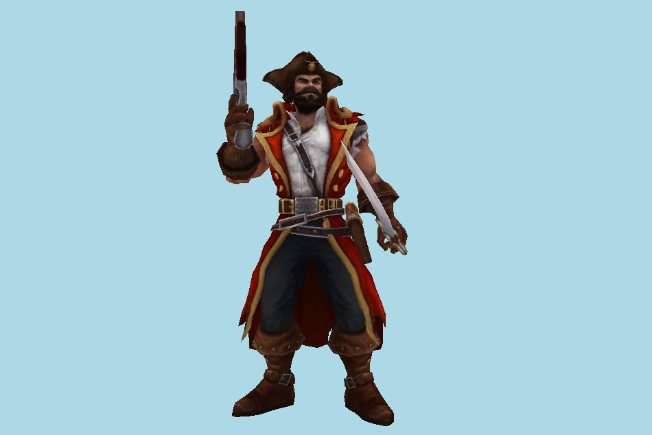 League of Legends Gangplank 3d model
