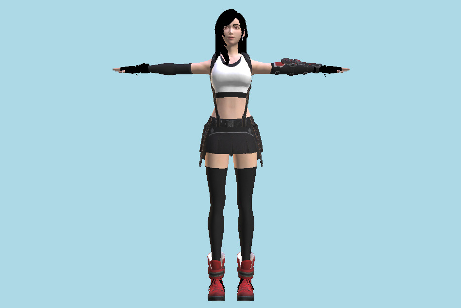 Final Fantasy 7 Remake - FFVII Tifa Lockhart 3d model