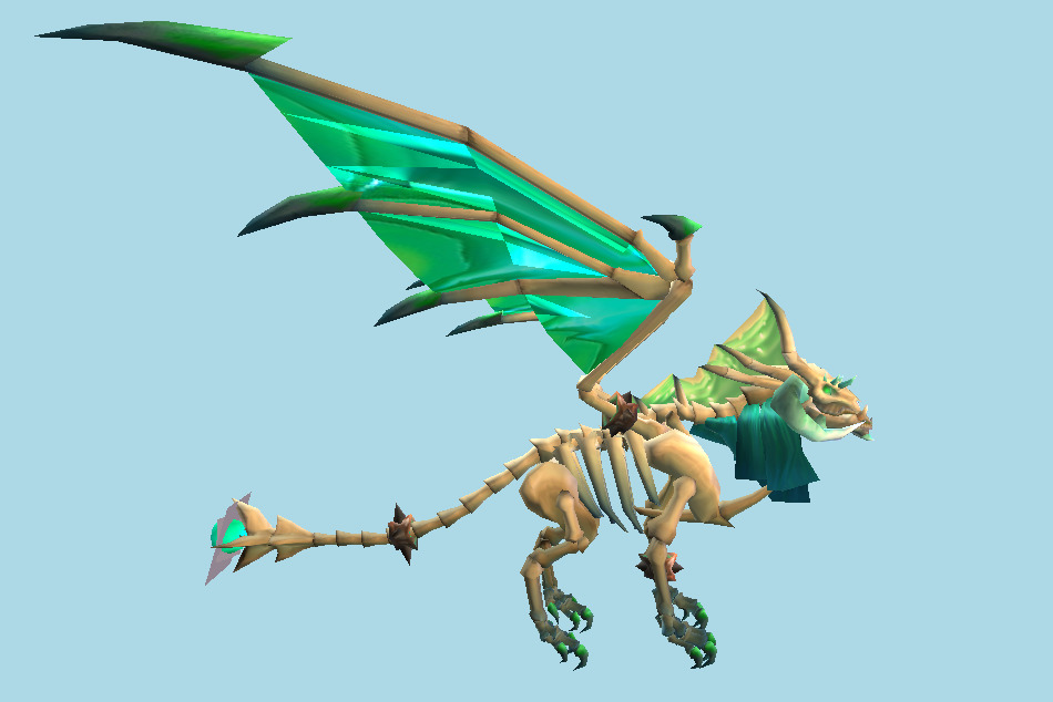 Undead Dragon Frost Wurm Fellfire 3d model